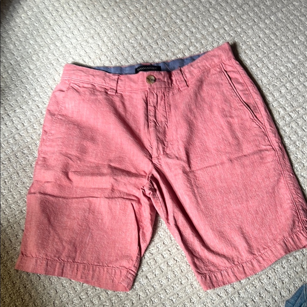 Banana Republic Pink Flat Front Shorts